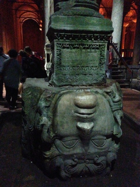 Medusa head in the cistern.  